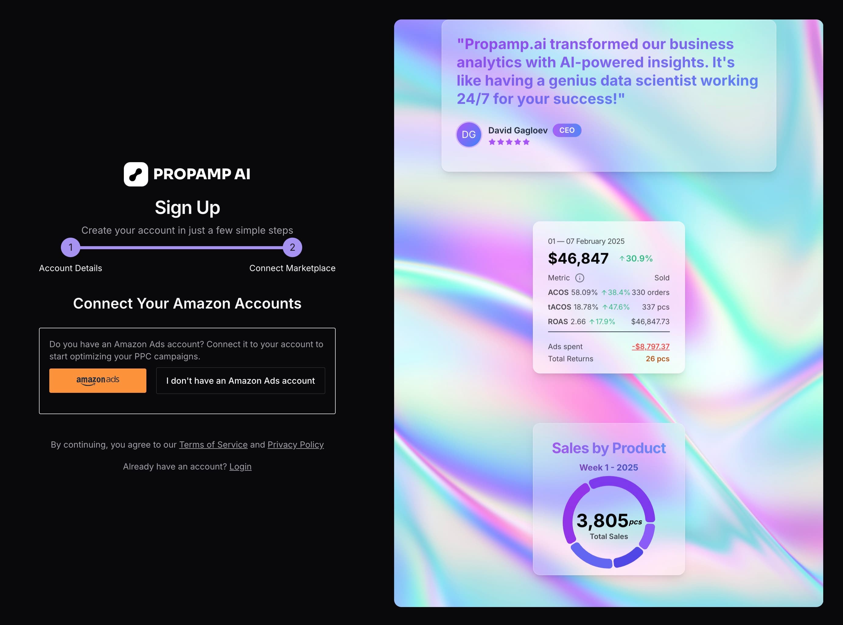 Amazon Connection Status