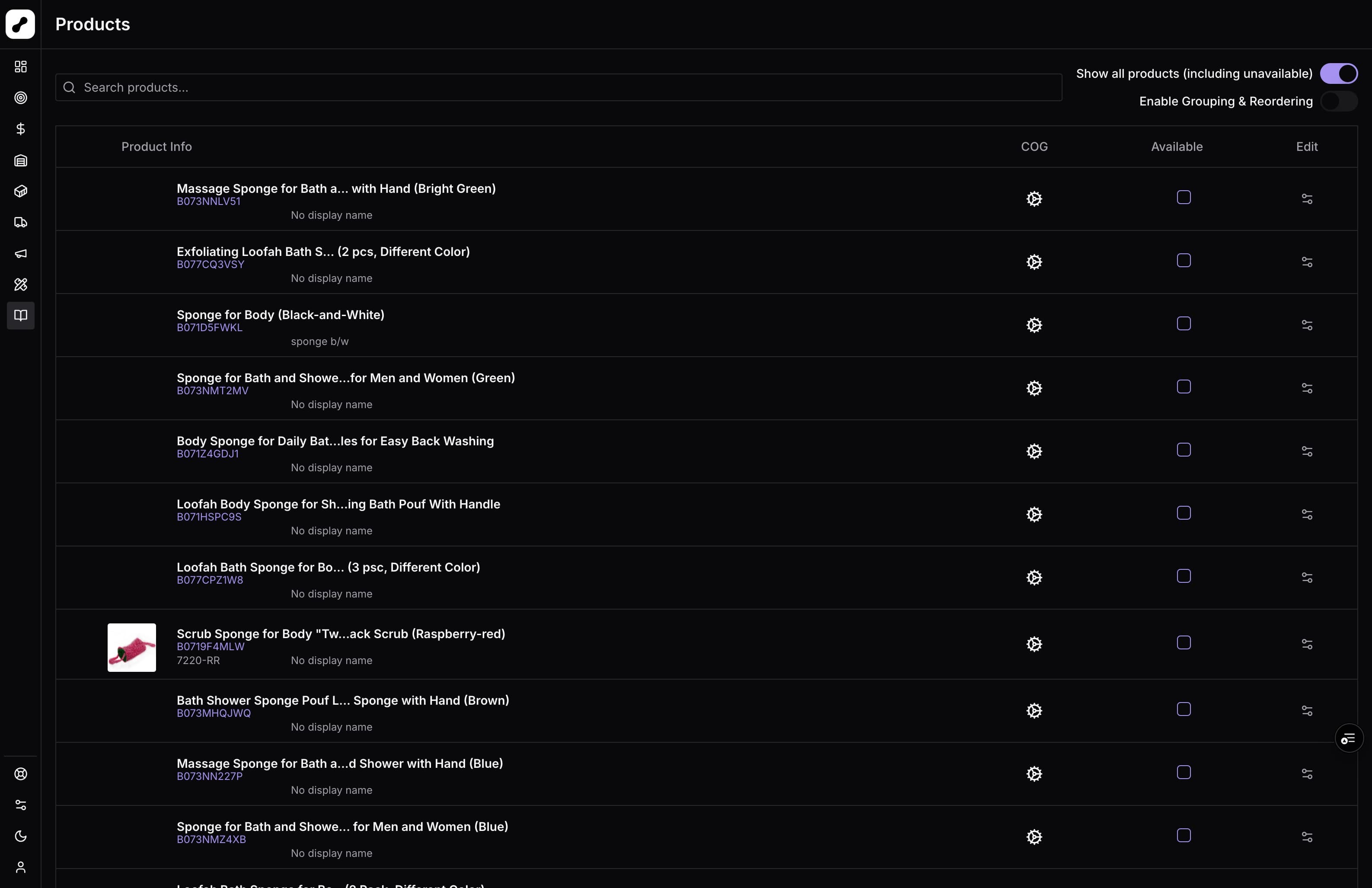 Product Visibility Controls